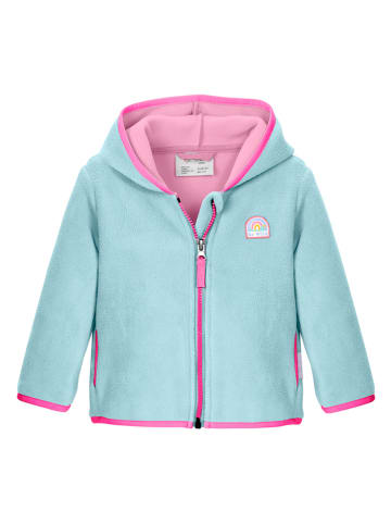 First Instinct by Killtec Fleece vest "Fios 3" lichtblauw/roze