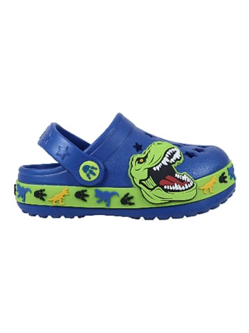 Dinosaur Clogs "Dinosaur" in Blau/ Grün
