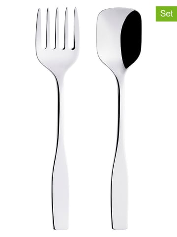 iittala 2-delige saladebestekset ''Citterio'' zilverkleurig - (L)24,2 cm