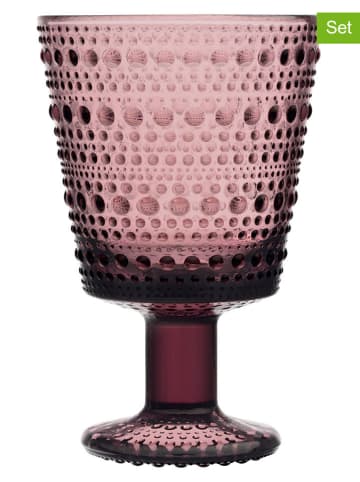 Moomin 2er-Set: Gläser "Kastehelmi" in Rosa - 260 ml