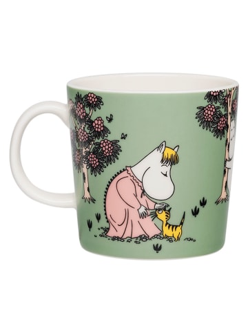 Moomin Kubek "Loving Care" w kolorze zielonym - 300 ml