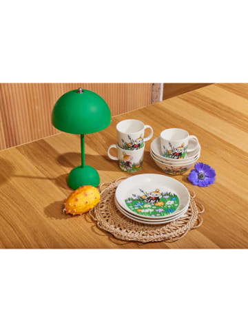 Moomin Dessertteller ''Little My and meadow'' in Grün - Ø 19 cm