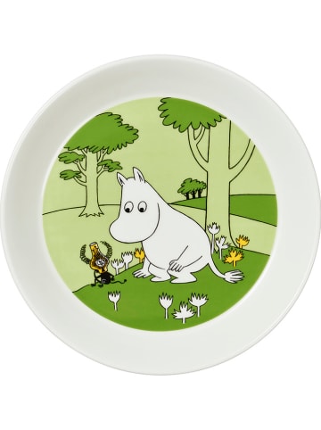 Moomin Talerzyk deserowy "Moomintroll" w kolorze zielonym - Ø 19 cm