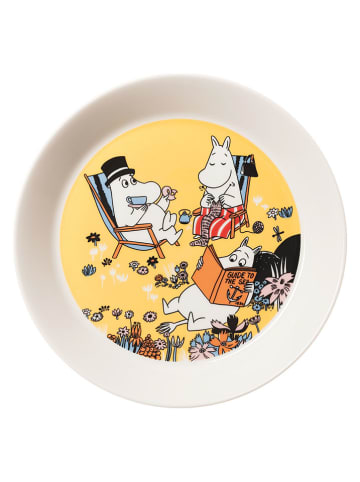 Moomin Talerzyk deserowy "Family time" w kolorze żółtym - Ø 19 cm