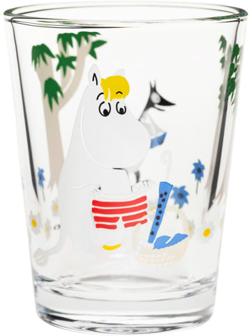 Moomin Glas "Going on vacation'' meerkleurig - 220 ml