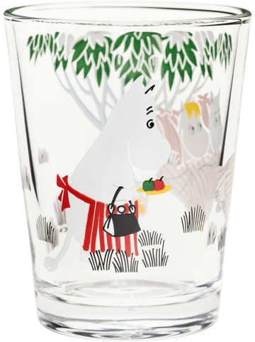 Moomin Glas ''Relaxing'' in Bunt - 220 ml