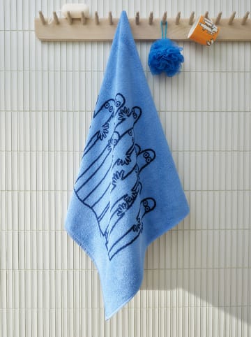 Moomin Handtuch ''The Hattifat'' in Hellblau/ Blau - (L)70 x (B)50 cm