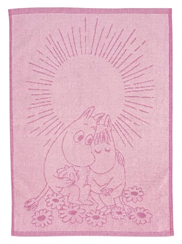 Moomin Handtuch ''Sweethearts'' in Rosa - (L)70 x (B)50 cm