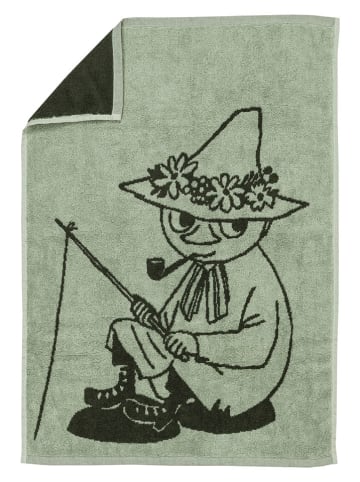 Moomin Handtuch ''Snufkin'' in Grün - (L)70 x (B)50 cm