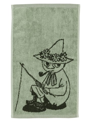 Moomin Ręcznik "Snufkin" w kolorze zielonym dla gości - 50 x 30 cm