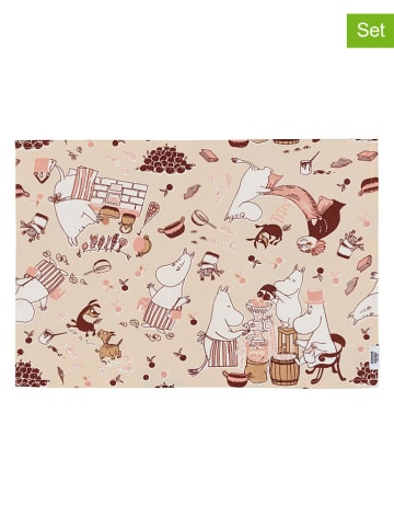 Moomin Podkładka stołowa "Housekeeping" w kolorze beżowo-jasnobrązowym - 35 x 46 cm