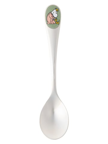 Moomin Łyżeczka "Loving Care" w kolorze srebrno-zielonym do kawy - dł. 13 cm
