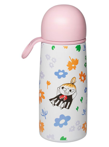 Moomin Butelka termiczna "Little My" w kolorze jasnoróżowym ze wzorem - 450 ml