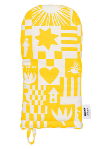 Moomin Ofenhandschuh ''Party'' in Gelb - (L)34 x (B)15 cm