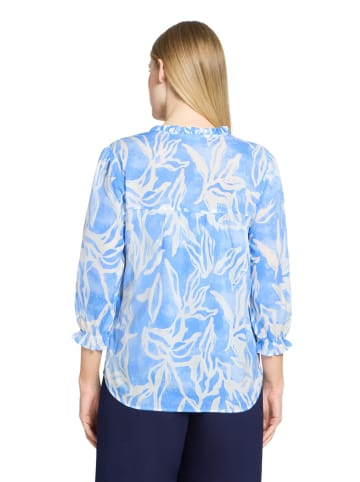 CARTOON Bluse in Hellblau/ Weiß