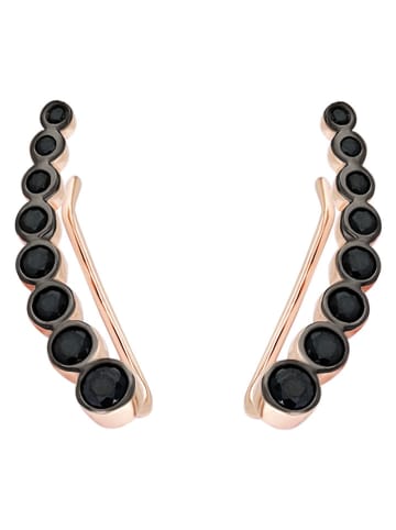 Les Favorites Pozłacane kolczyki-wkrętki z cyrkoniami