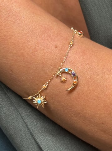 Les Favorites Vergulde armband met edelstenen