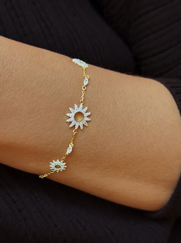 Les Favorites Vergulde armband met edelstenen