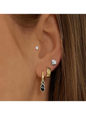 Les Favorites Zilveren oorstekers met edelstenen