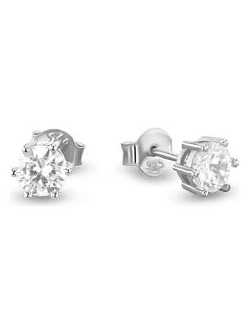 Les Favorites Zilveren oorstekers met edelstenen