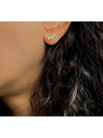 Les Favorites Zilveren oorstekers met edelstenen