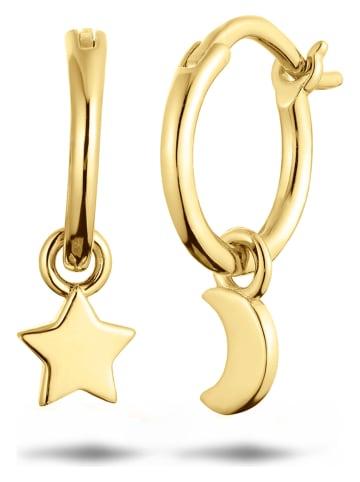 Les Favorites Pozłacane kolczyki-kreole