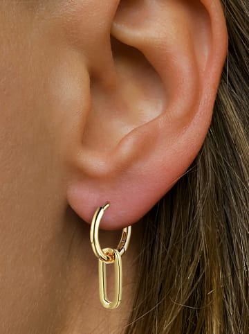 Les Favorites Pozłacane kolczyki-kreole