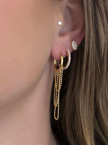 Les Favorites Pozłacane kolczyki-kreole