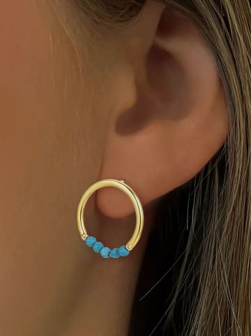 Les Favorites Vergulde oorstekers met sierelementen