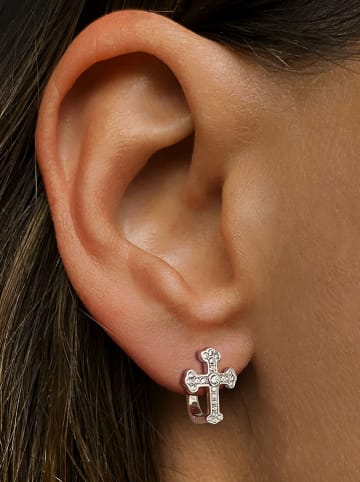 Les Favorites Vergulde oorstekers met edelstenen