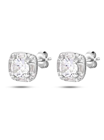 Les Favorites Zilveren oorstekers met edelstenen