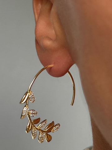 Les Favorites Pozłacane kolczyki-kreole