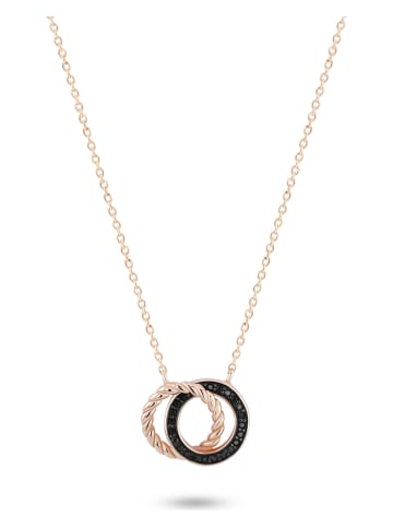 Les Favorites Rosévergulde ketting met sierelement - (L)39 cm