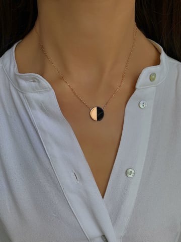 Les Favorites Rosévergulde ketting met hanger - (L)40 cm