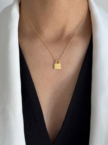 Les Favorites Vergold. Halskette mit Anhänger - (L)40 cm