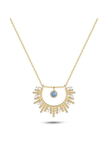 Les Favorites Vergulde ketting met edelstenen - (L)45 cm