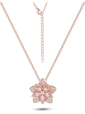Les Favorites Rosévergulde ketting met sierelement - (L)40 cm