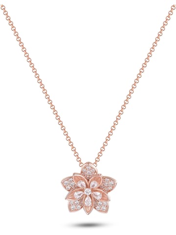 Les Favorites Rosévergulde ketting met sierelement - (L)40 cm