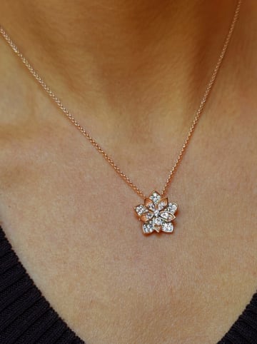 Les Favorites Rosévergulde ketting met sierelement - (L)40 cm