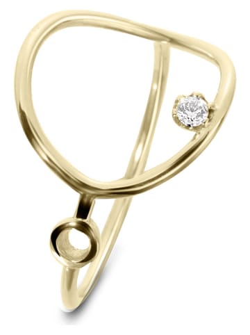 Les Favorites Pozłacany pierścionek z cyrkoniami