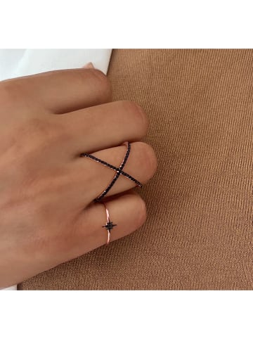 Les Favorites Pozłacany pierścionek z cyrkoniami