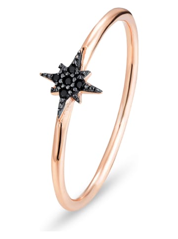 Les Favorites Rosévergulde ring met edelstenen