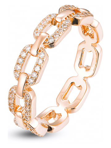 Les Favorites Rosévergulde ring met edelstenen