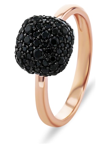 Les Favorites Rosévergulde ring met edelstenen