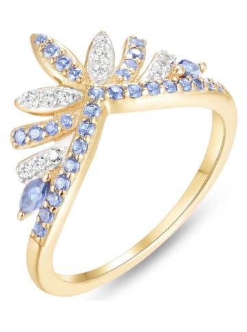 Les Favorites Vergulde ring met edelstenen