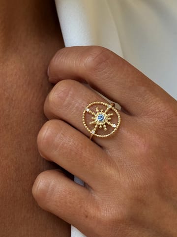 Les Favorites Vergold. Ring mit Edelsteinen