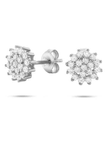 Les Favorites Zilveren oorstekers met edelstenen