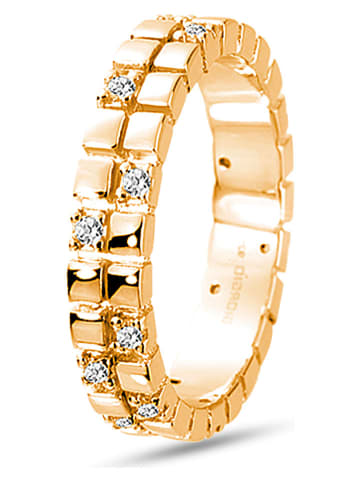 Les Favorites Pozłacany pierścionek z cyrkoniami