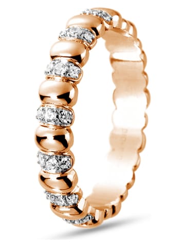 Les Favorites Rosévergulde ring met edelstenen