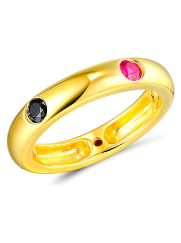 Les Favorites Pozłacany pierścionek z cyrkoniami